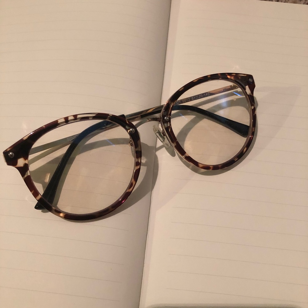 Cheetah print bluelight glasses